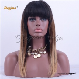 16in Silk Straight Silk Base Lace Wig